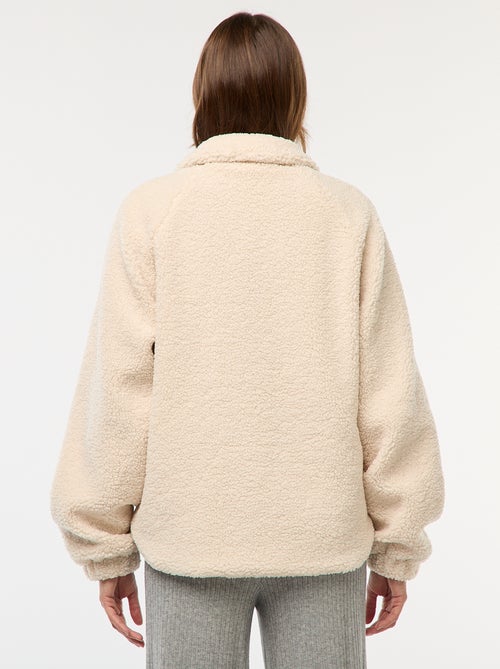 Casaco de maternidade efeito shearling - Kiabi