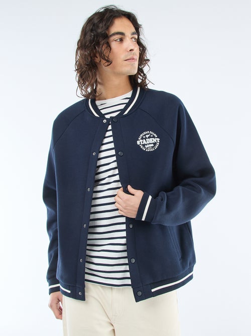 Casaco de moletom estilo americano - Kiabi