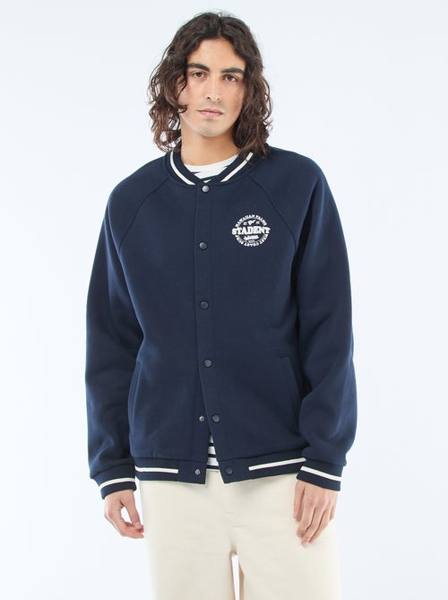 Casaco de moletom estilo americano - Kiabi