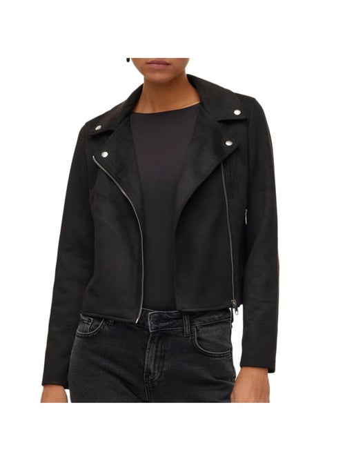 Casaco de Motard Preto para Mulher Vero Moda - Kiabi Casaco de Motard Preto para Mulher Vero Moda - Kiabi