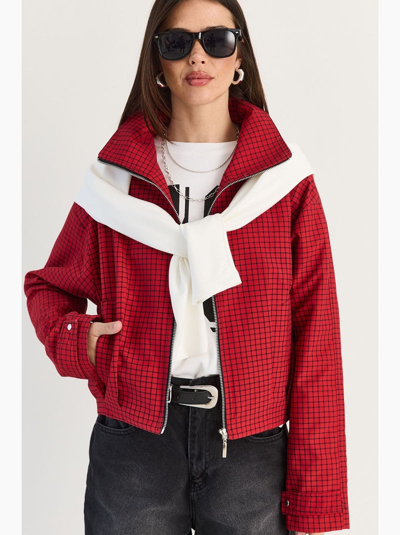 Casaco de mulher lucci Vermelho - Kiabi