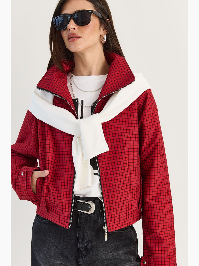 Casaco de mulher lucci Vermelho - Kiabi