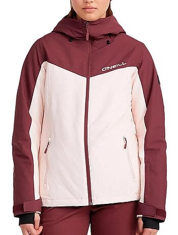 Casaco de Neve Feminino O'Neill Aplite Bordeaux/Rosa