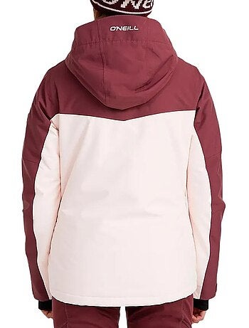 Casaco de Neve Feminino O'Neill Aplite Bordeaux/Rosa