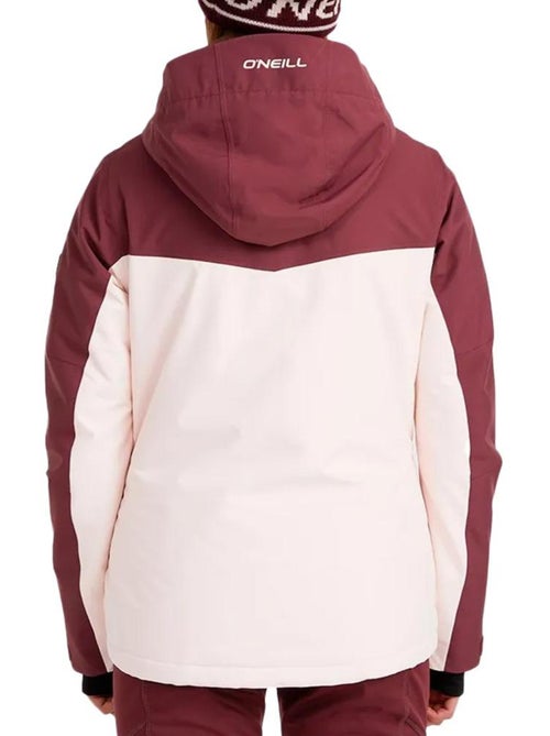 Casaco de Neve Feminino O'Neill Aplite Bordeaux/Rosa - Kiabi Casaco de Neve Feminino O'Neill Aplite Bordeaux/Rosa - Kiabi