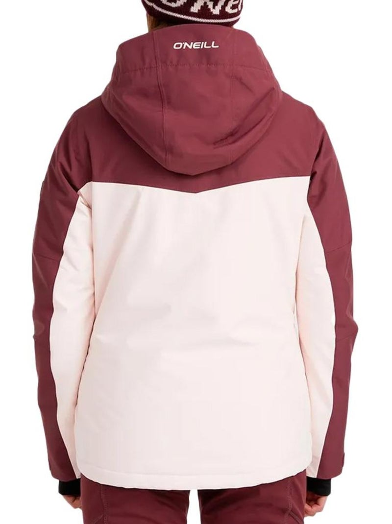 Casaco de Neve Feminino O'Neill Aplite Bordeaux/Rosa Bordô - Kiabi
