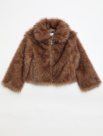 Casaco de pele sintética