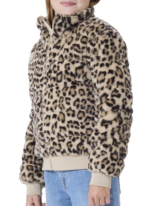 Casaco de pelo falso leopardo para menina name it mila - Kiabi