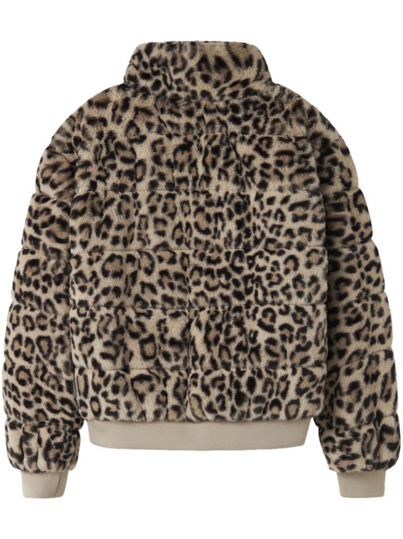 Casaco de pelo falso leopardo para menina name it mila Bege - Kiabi