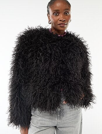 Casaco de pelo sintético