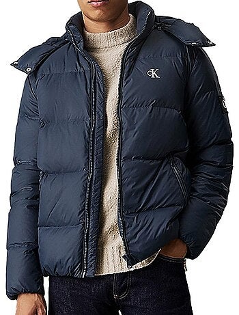 Casaco de Penas Azul Marinho Calvin Klein Jeans Essentials para Homem