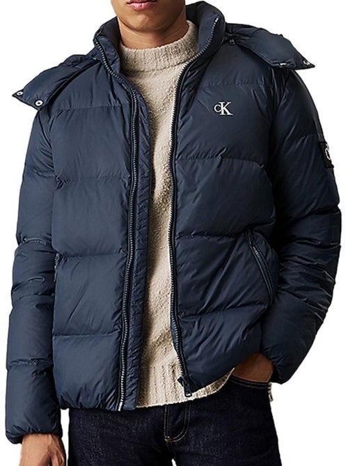 Casaco de penas azul marinho calvin klein jeans essentials para homem - Kiabi