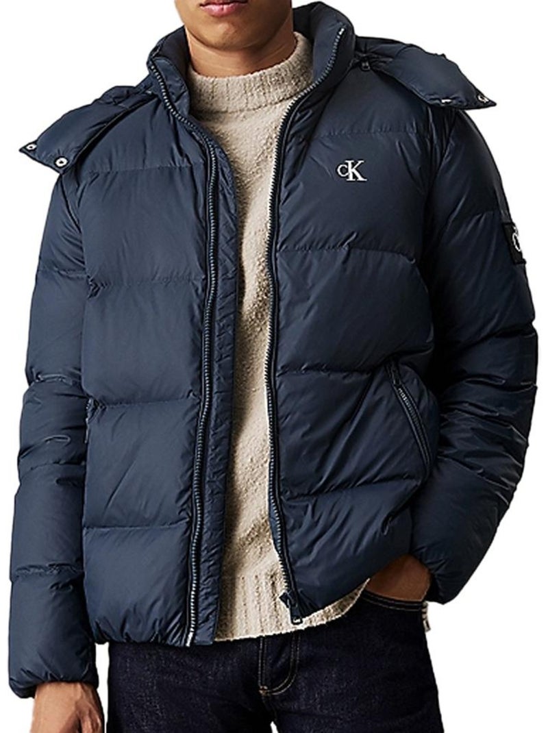 Casaco de Penas Azul Marinho Calvin Klein Jeans Essentials para Homem Azul-marinho - Kiabi