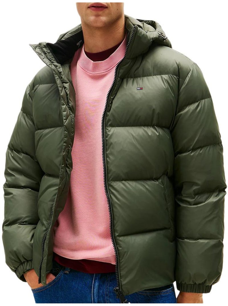 Casaco de Penas Kaki para Homem Tommy Hilfiger TJM Essential Down Verde cáqui claro - Kiabi