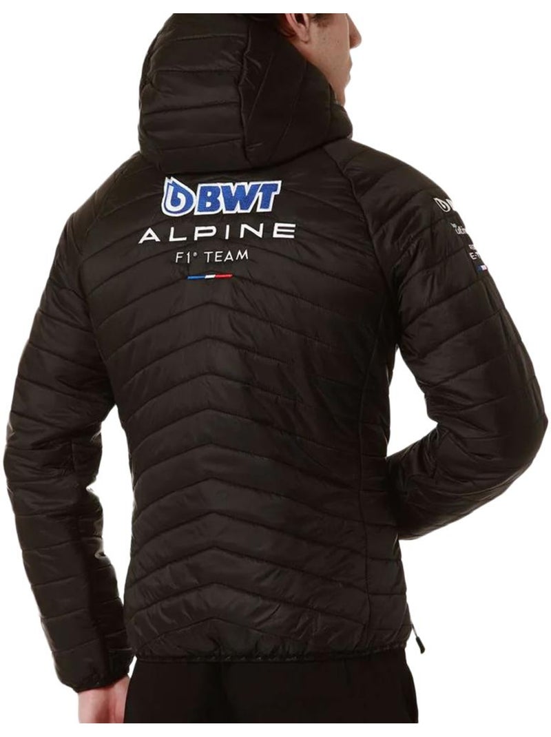 Casaco de penas kappa aboucou alpine f1 para homem preto/turquesa Preto - Kiabi