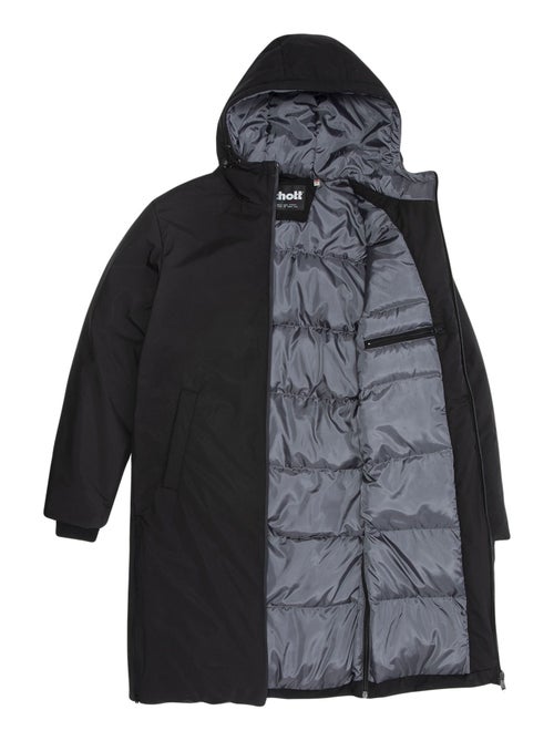 Casaco de penas preto para homem schott fargo-blk - Kiabi