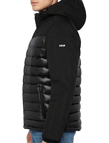 Casaco de Penas Preto para Homem Schott