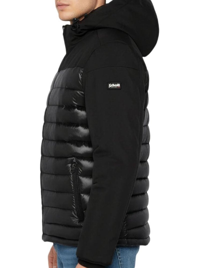 Casaco de Penas Preto para Homem Schott Preto - Kiabi