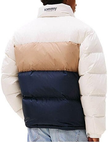 Casaco de Penas Tommy Hilfiger Alaska para Homem Branco/Beige/Azul-Marinho