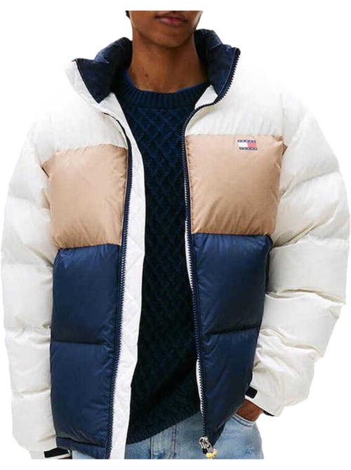 Casaco de penas tommy hilfiger alaska para homem branco/beige/azul-marinho - Kiabi Casaco de penas tommy hilfiger alaska para homem branco/beige/azul-marinho - Kiabi