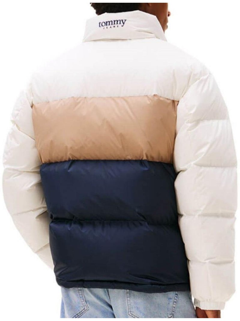 Casaco de Penas Tommy Hilfiger Alaska para Homem Branco/Beige/Azul-Marinho Azul-marinho - Kiabi
