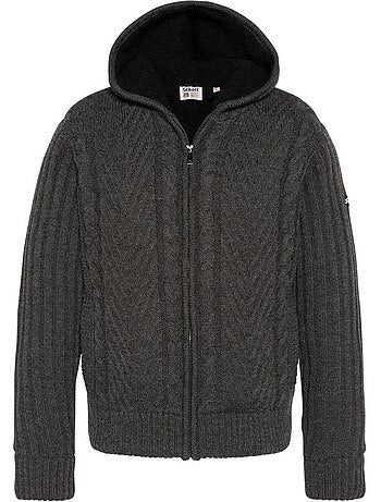 Casaco de Sherpa com Fecho para Homem Schott PLENZO Cinzento