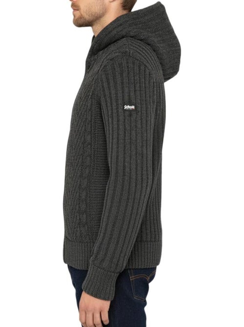 Casaco de sherpa com fecho para homem schott plenzo cinzento - Kiabi Casaco de sherpa com fecho para homem schott plenzo cinzento - Kiabi