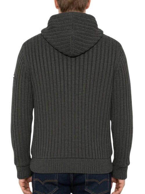 Casaco de sherpa com fecho para homem schott plenzo cinzento - Kiabi Casaco de sherpa com fecho para homem schott plenzo cinzento - Kiabi