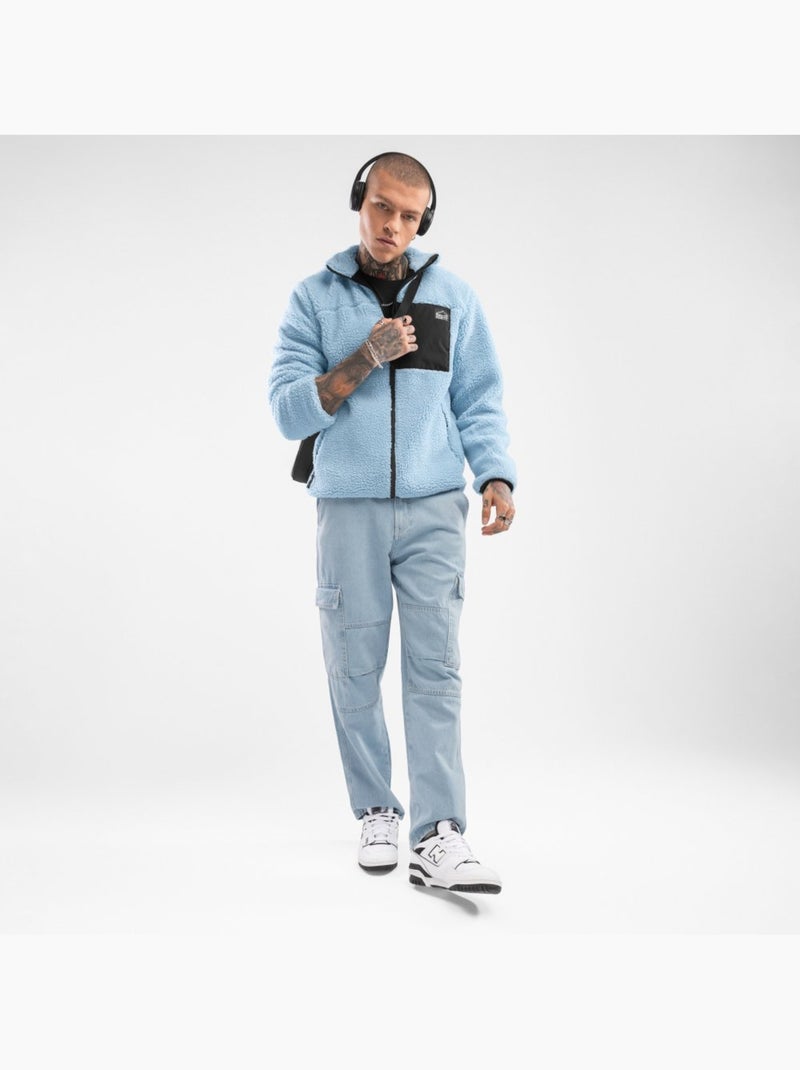 Casaco de sherpa para homem Azul - Kiabi