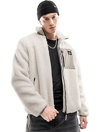 Casaco de sherpa para homem