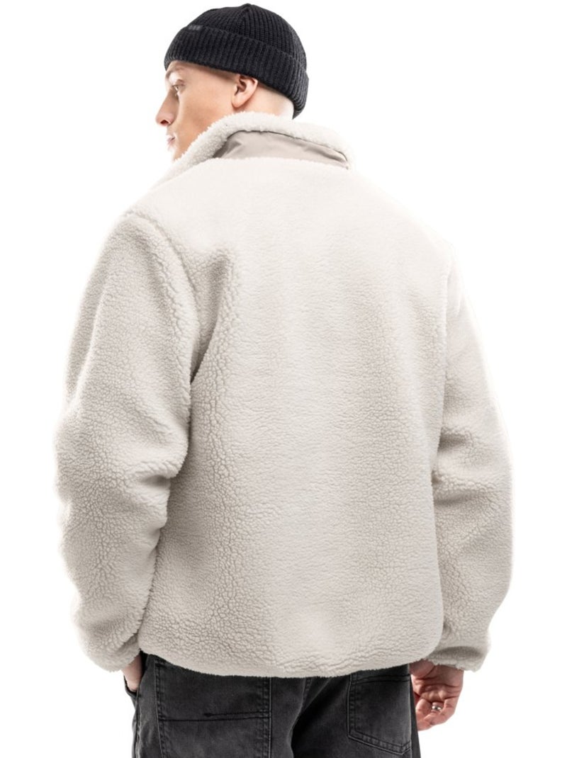 Casaco de sherpa para homem Bege - Kiabi