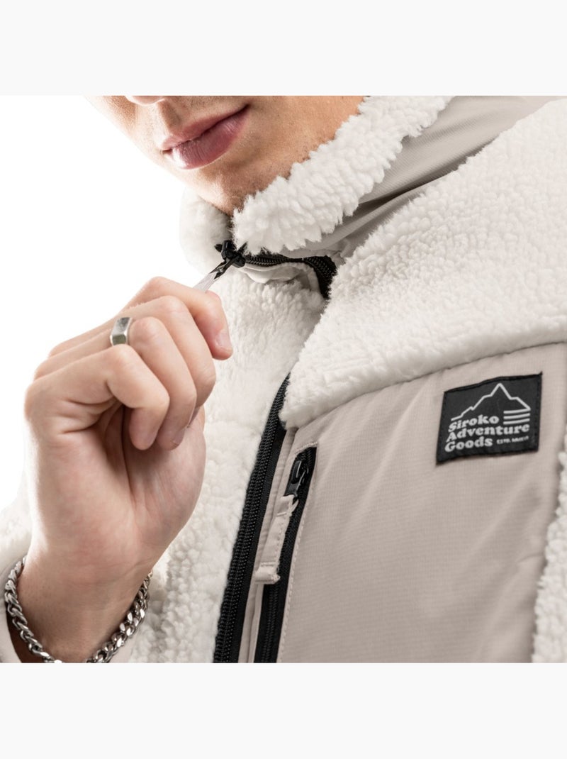 Casaco de sherpa para homem Bege - Kiabi