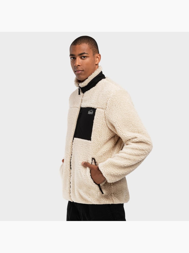 Casaco de sherpa para homem Bege - Kiabi