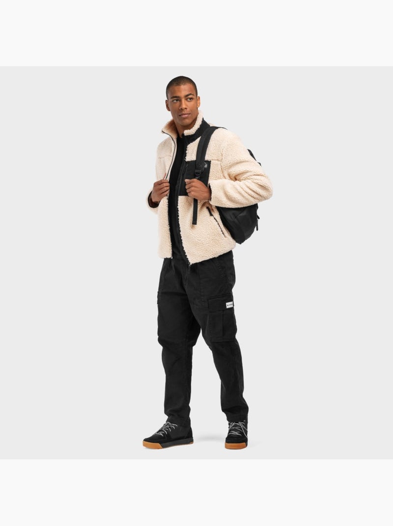 Casaco de sherpa para homem Bege - Kiabi