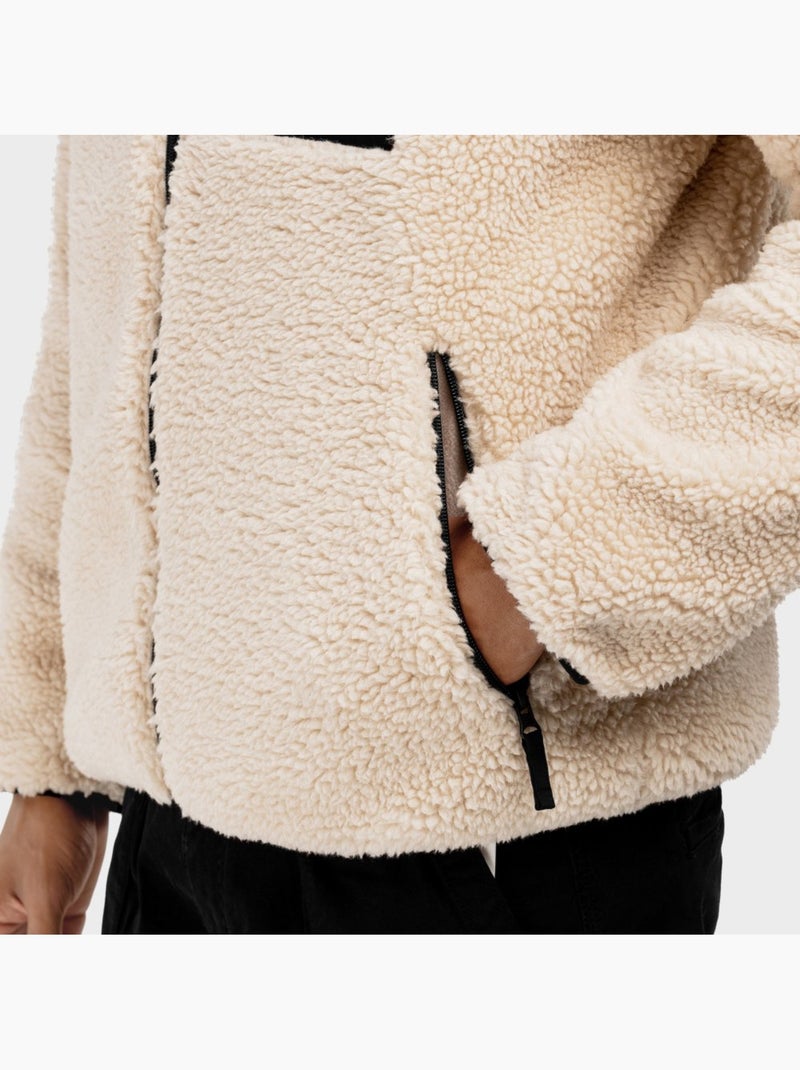 Casaco de sherpa para homem Bege - Kiabi