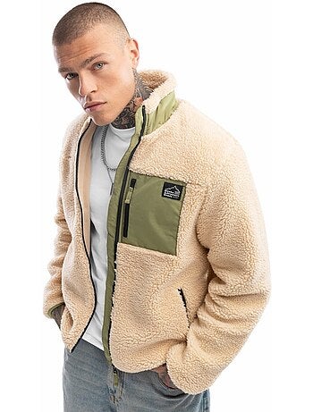 Casaco de sherpa para homem