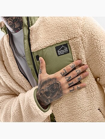 Casaco de sherpa para homem