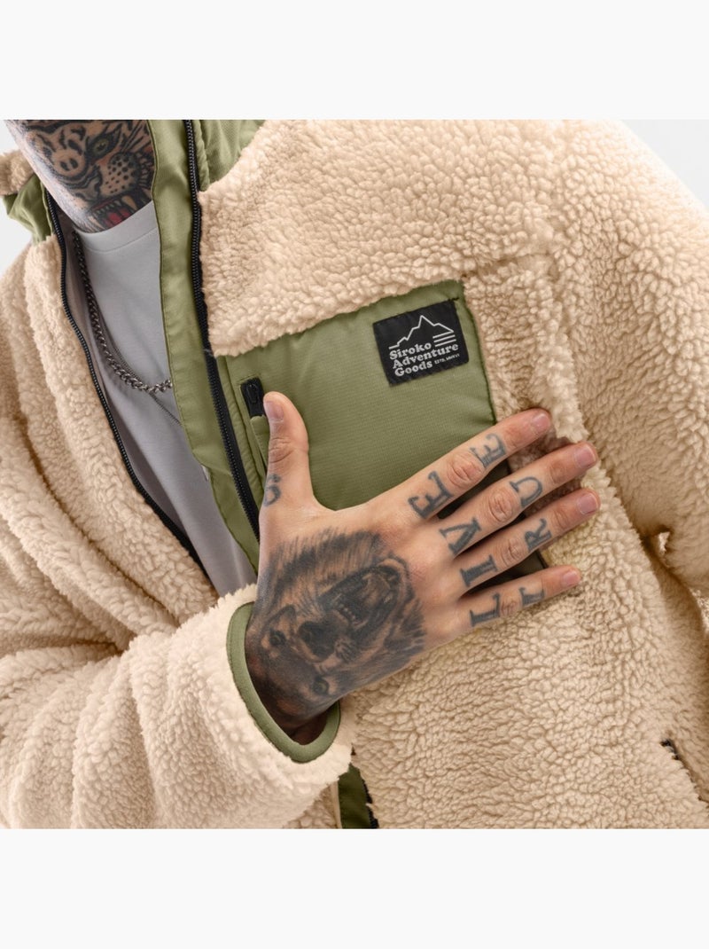 Casaco de sherpa para homem Bege - Kiabi