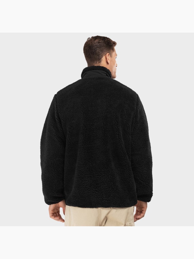 Casaco de sherpa para homem Preto - Kiabi