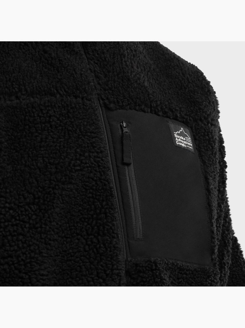 Casaco de sherpa para homem Preto - Kiabi
