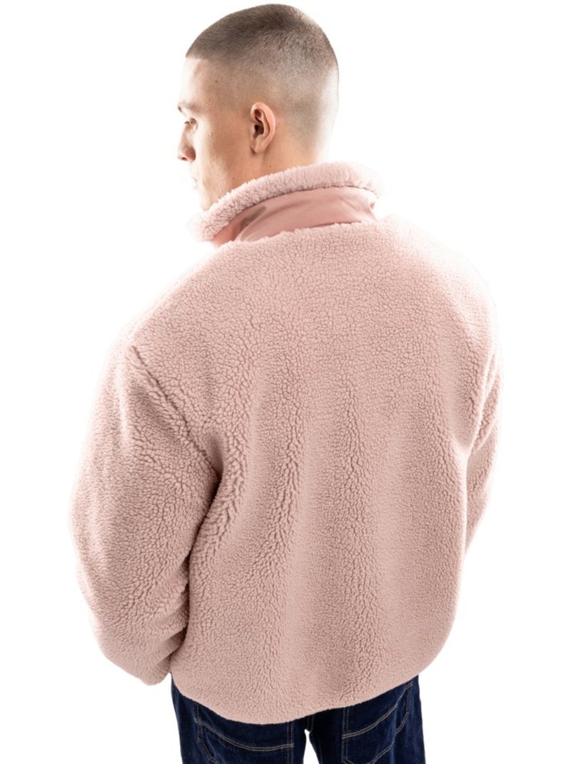 Casaco de sherpa para homem Rosa - Kiabi