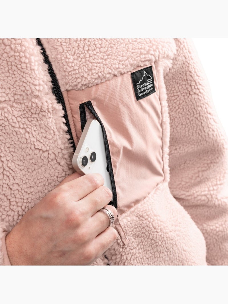 Casaco de sherpa para homem Rosa - Kiabi