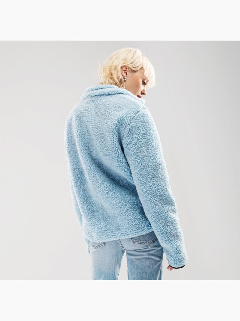 Casaco de sherpa para mulher Azul - Kiabi