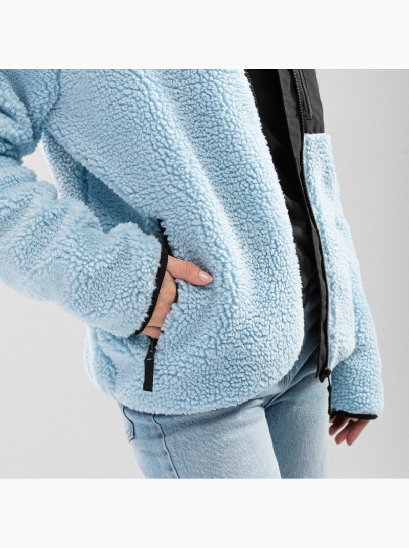 Casaco de sherpa para mulher Azul - Kiabi