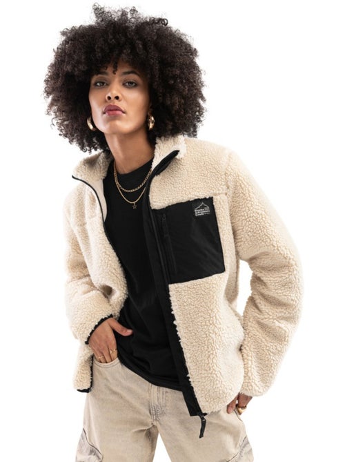 Casaco de sherpa para mulher - Kiabi