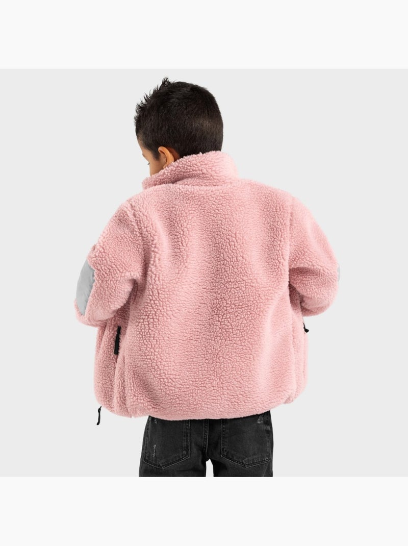 Casaco de sherpa para rapaz Rosa - Kiabi
