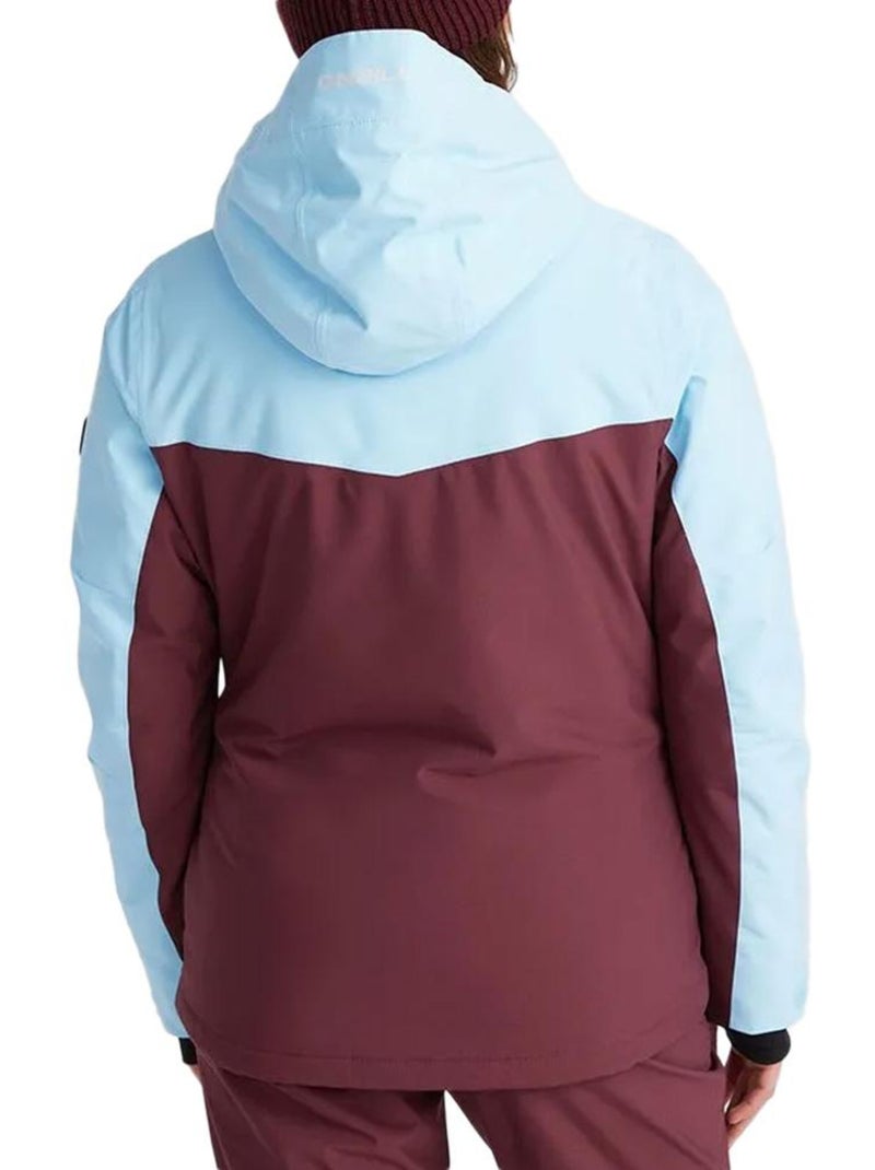 Casaco de Ski O'Neill Aplite para Mulher Turquesa/Bordô Roxo - Kiabi