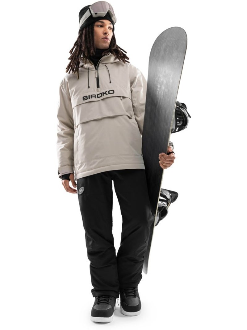 Casaco de snowboard para homem Bege - Kiabi