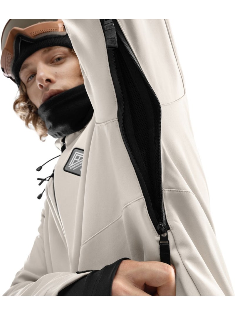Casaco de snowboard para homem Bege - Kiabi