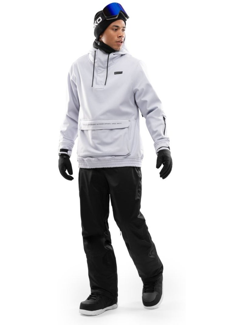 Casaco de snowboard para homem Branco Cinza - Kiabi